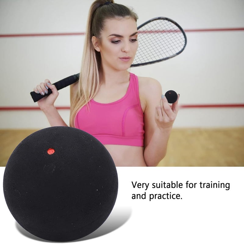 MUNEFE 37mm Single Dot Squash, Rubber Squash Racket Balls, Sports Squash Ball for Beginner Competition Training - Image 4